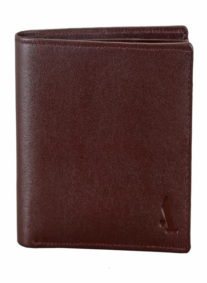 Adamis Bifold Men’s Wallet with Flip ID, with 6 Card Slots and 2 Compartments,Brown - Image 1